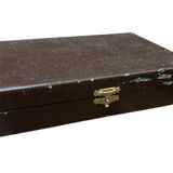 Set of 12 silver-plated metal dessert forks from the Nicolet Orléans brand