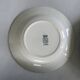 Set of 6 blue and green ironstone deep plates, French earthenware.