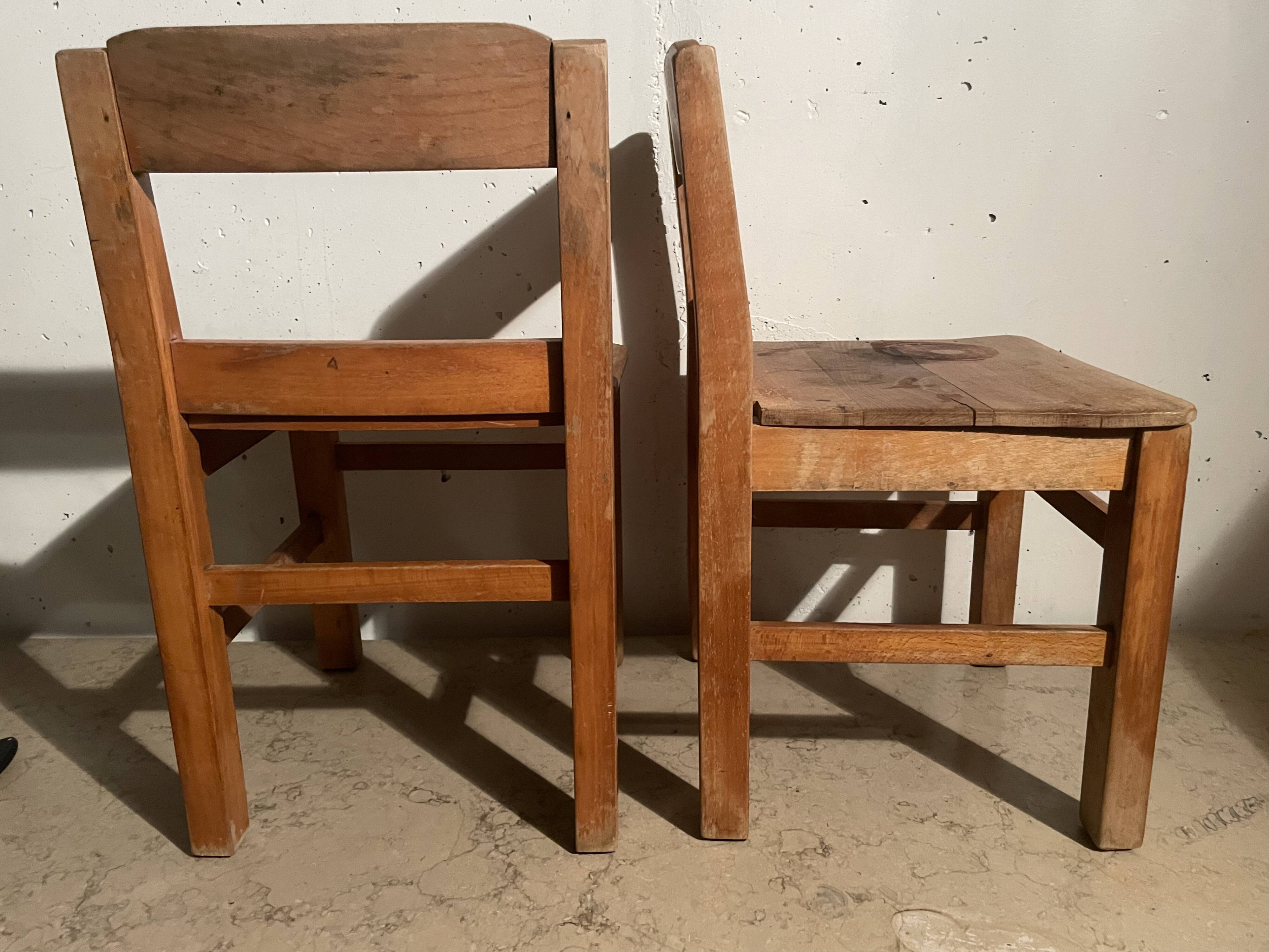 Pair of children's chairs from the 1950s