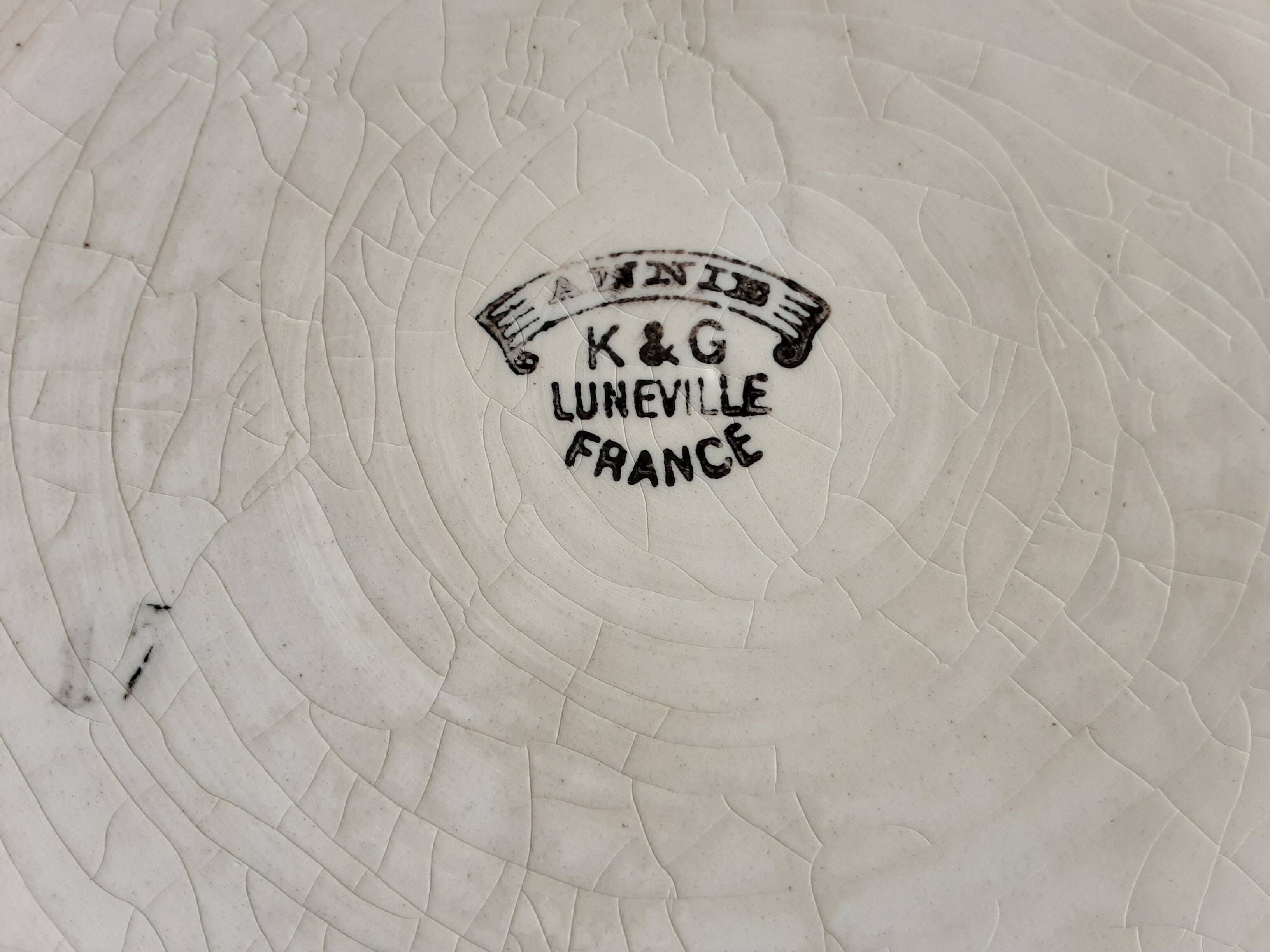 Grand plat  K G Luneville