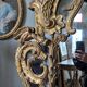 Miroir de style Louis XV en bois doré d’époque Napoléon III