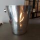 Ice bucket art deco champagne bucket in silver metal