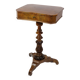 Anitque Side/Sewing Table On Column Made In Mahogany From 1890s