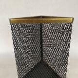 Mesh basket and brass, 70s