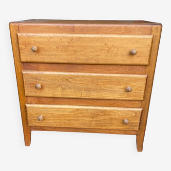 Vintage chest of drawers with 3 designer drawers 60/70