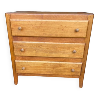 Vintage chest of drawers with 3 designer drawers 60/70