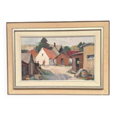 Original Swedish Oil on Panel – “Vitemölla” by Eskil Scans – Vintage