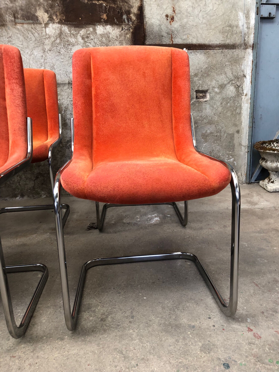 Vintage Willy Rizzo Chairs Circa 1970