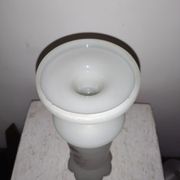 Enamelled opaline glass vase