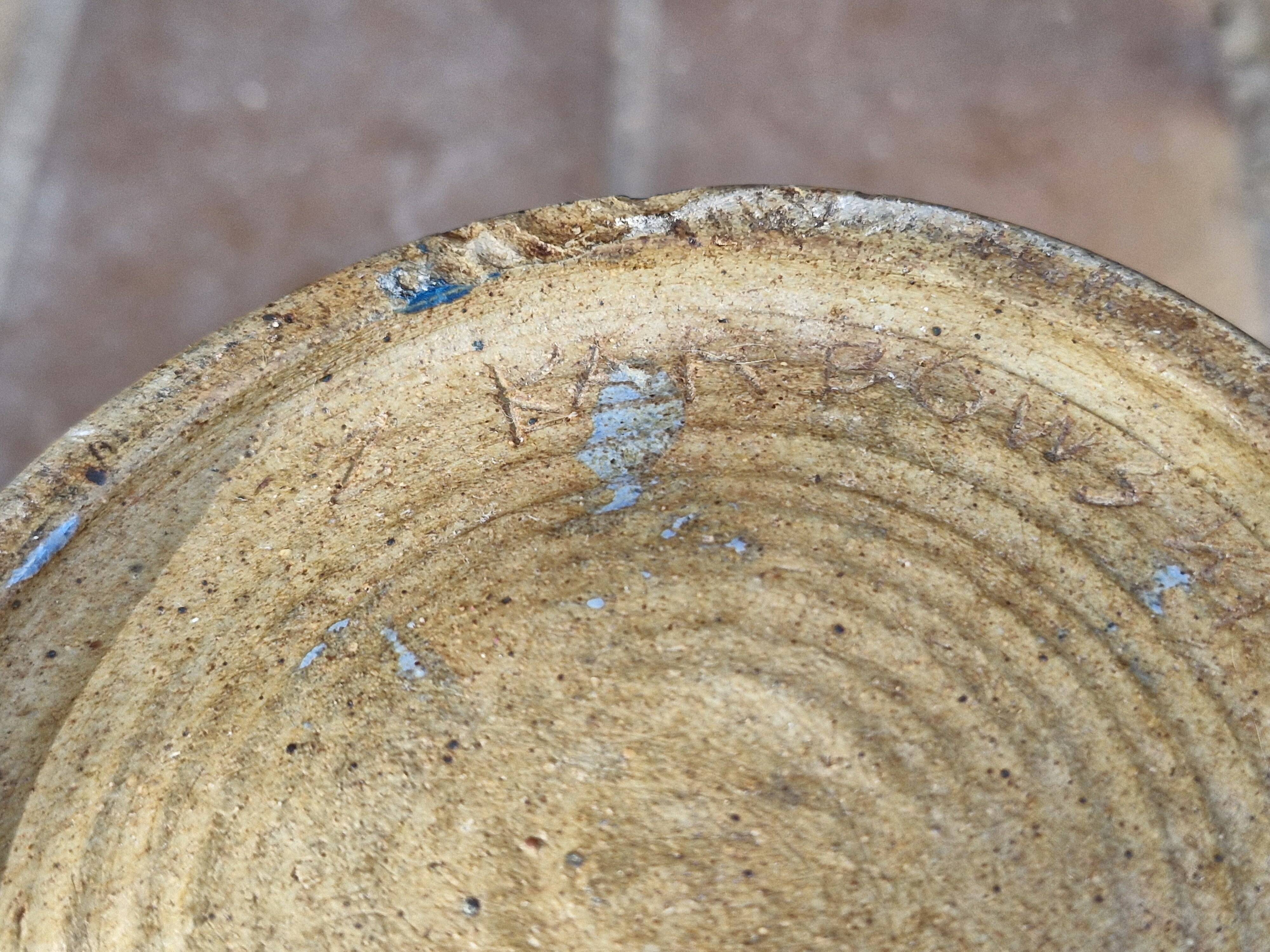 Vintage glazed ceramic vase Signed Z Karbowski