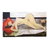 Grand tableau "les fruits défendus" signé