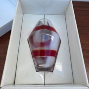 Petit vase Guzzini verre soufflé