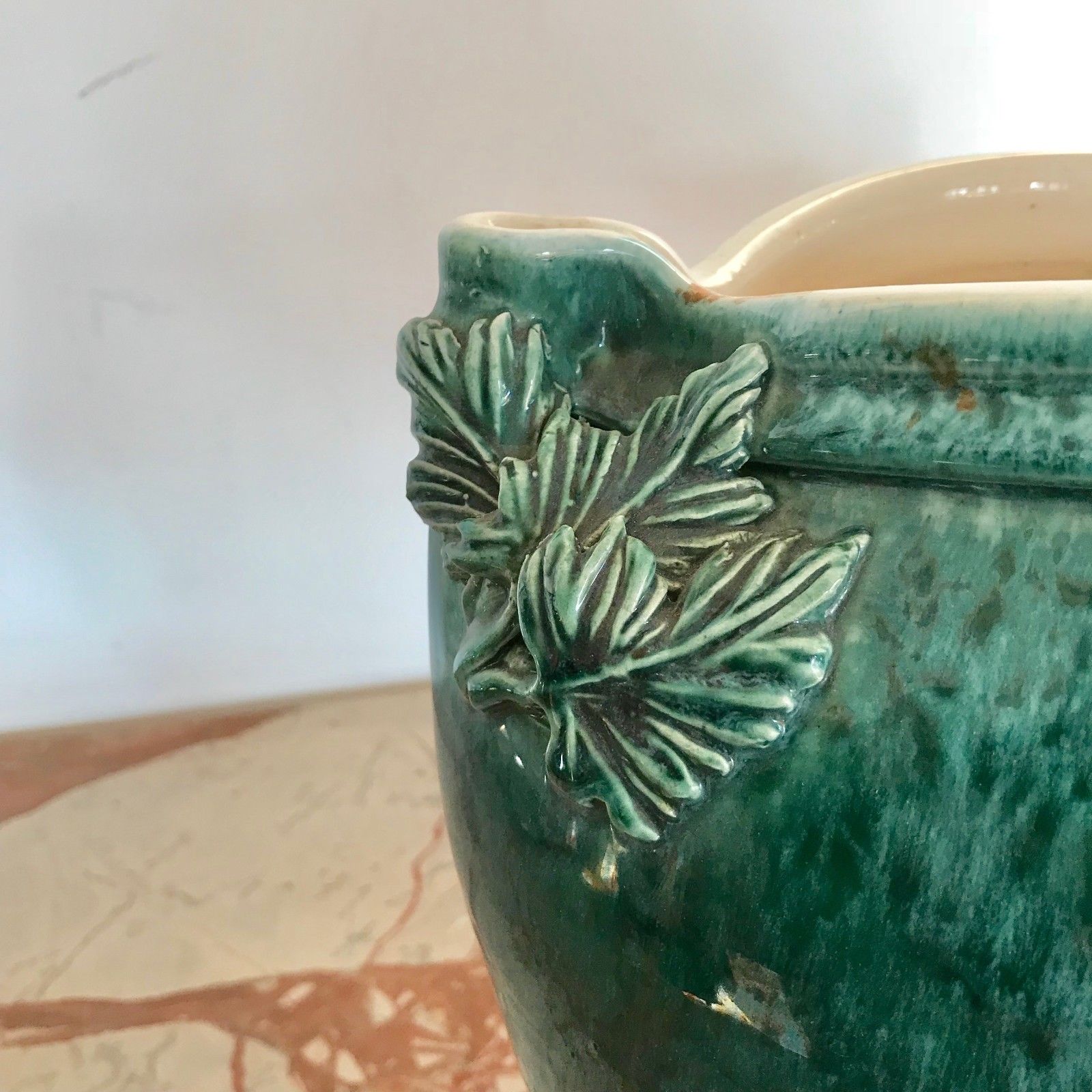 Conical body and paunch ovoid stoneware vase