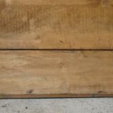 Mirror with black and gold frame, embossed vine leaves