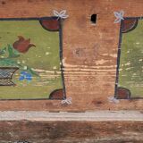 Alsatian polychrome wedding chest eighteenth -nineteenth century