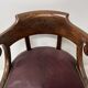 Fauteuil de bureau de style Empire en acajou et placage XIX siècle