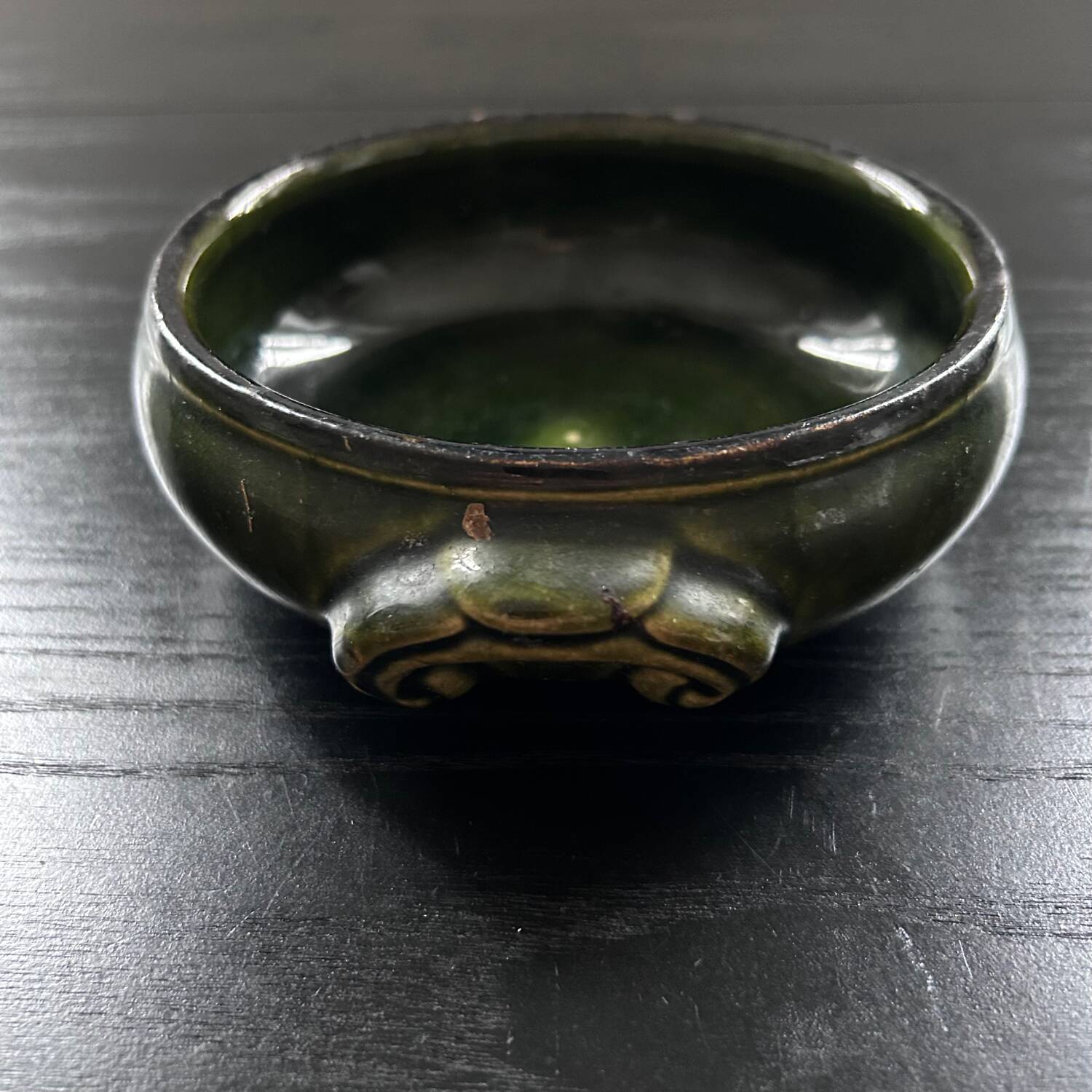 Olive green bowl