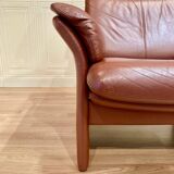 ADJUSTABLE LEATHER DESIGN ARMCHAIR "ERPO".