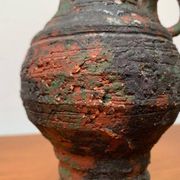 German brutalist carafe vase from the mid-century in the style of Gerhard Liebenthron, 1960s.