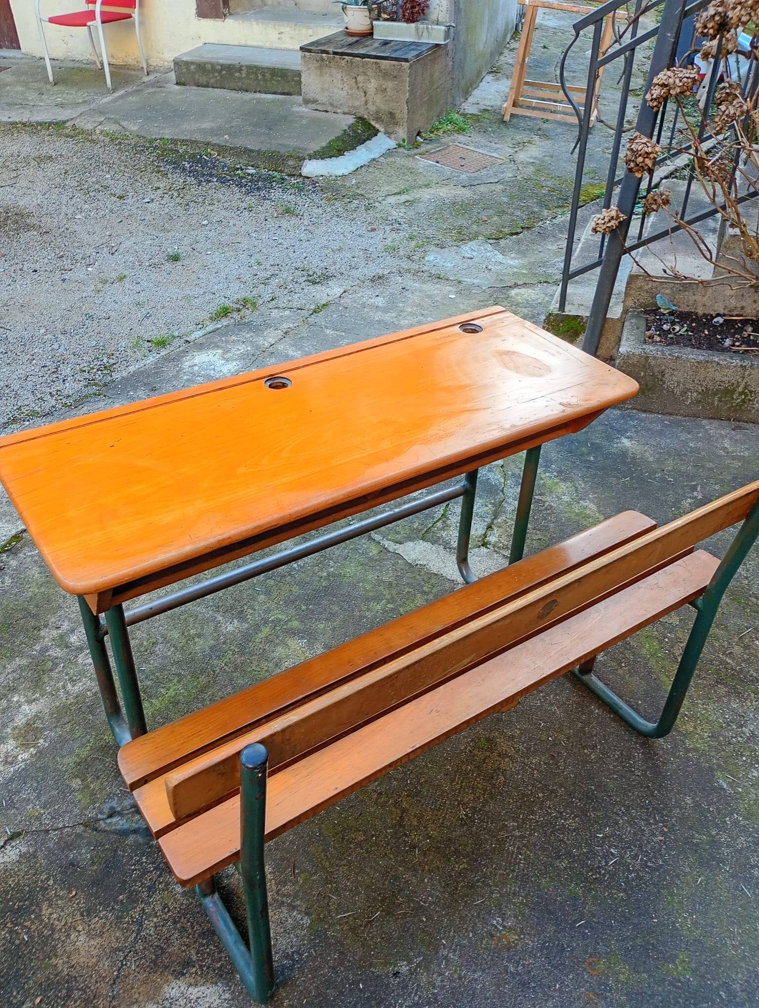 Vintage school desk