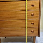 Vintage Scandinavian chest of drawers in teak and teak veneer, 1960s