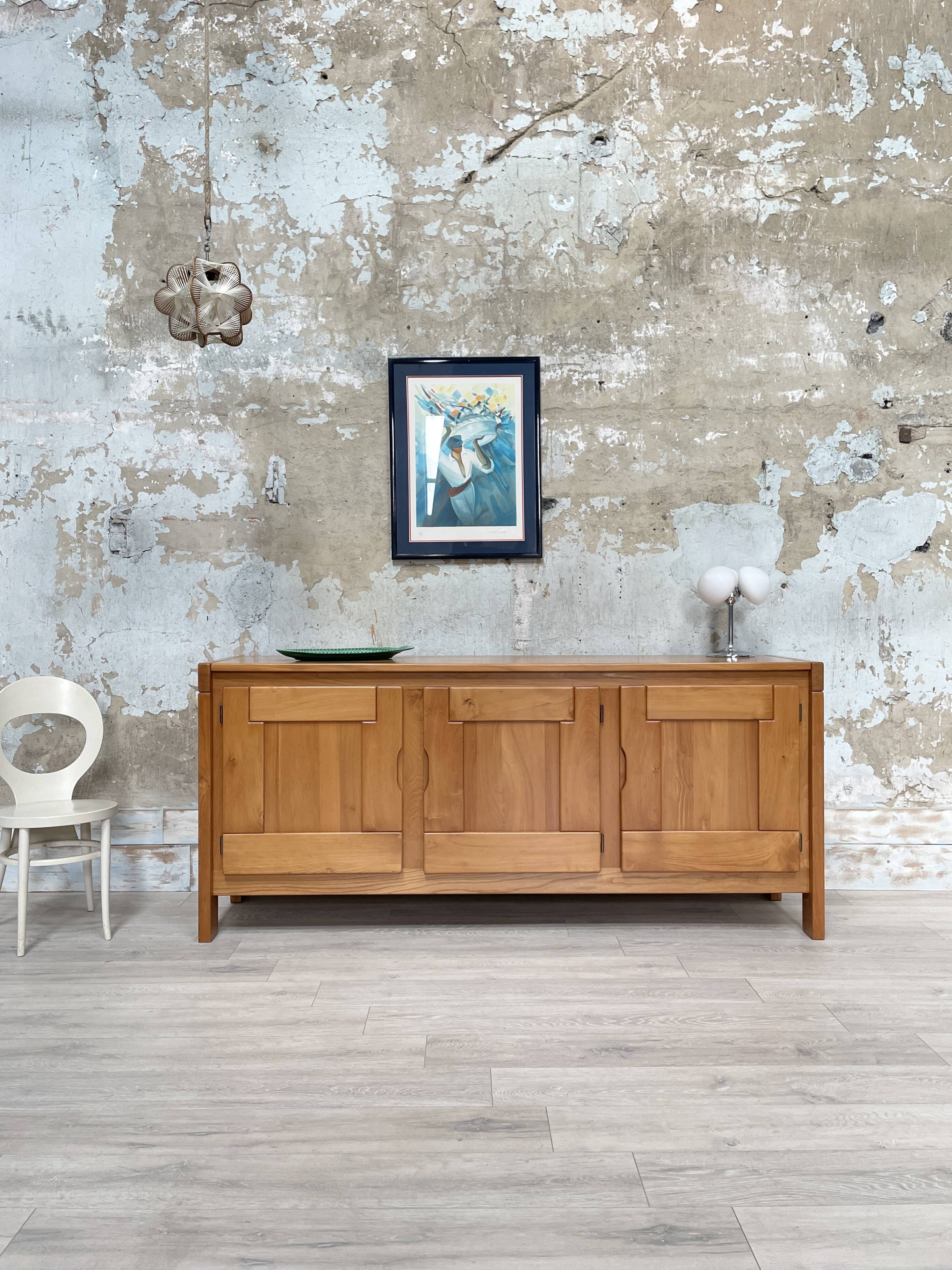 Enfilade en elme massif, REGAIN edition, circa 1980.