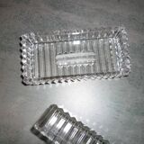 Art-deco molded glass bowls