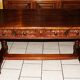 SAVOYARD CHALET TABLE, carved, with two drawers, late 18th century