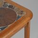 Coffee table with ceramic work by Tue Poulsen for Haslev Møbelsnedkeri, 1960s