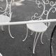 Old wrought iron garden furniture