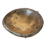 Antique Gilt Bronze Tripod Cup Tray Vintage Decoration #C283