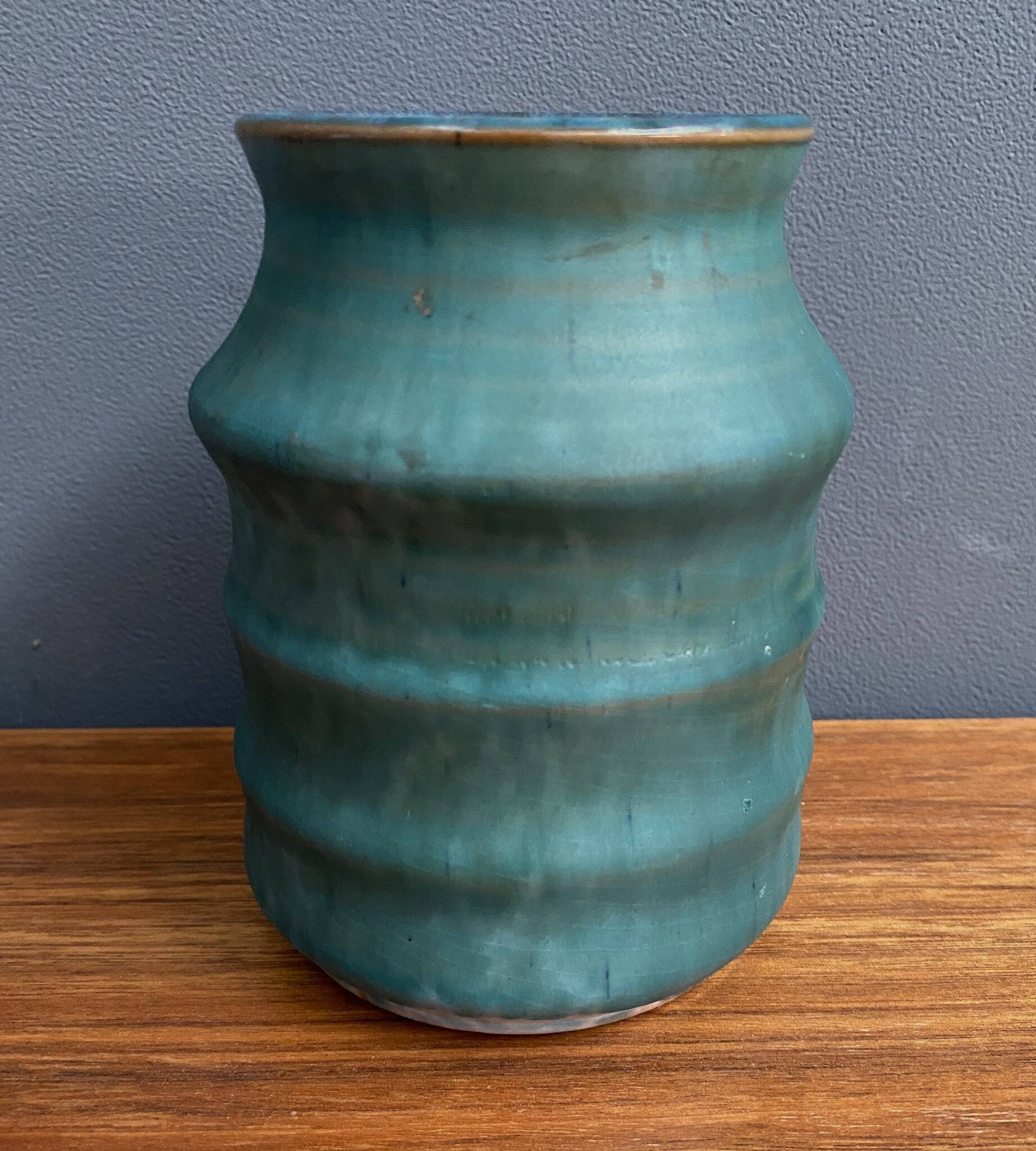 Westraven ceramique Utrecht blue vase 1970s