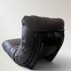 2 Marsala armchairs in plexiglass & brown patchwork leather, Ligne Roset 1970