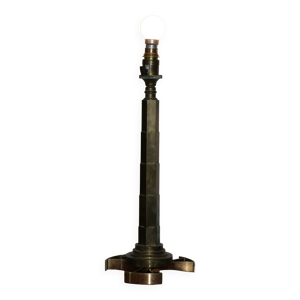 Pied de lampe bronze - massif