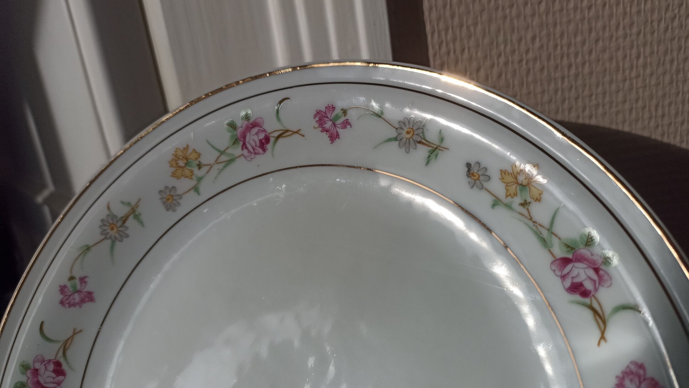 6 flat porcelain plates from Châtres-sur-Cher - Lot n°2