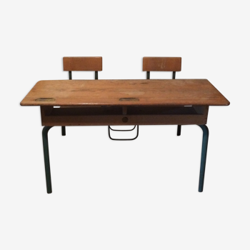 Double schoolboy desk, Delagrave, Paris