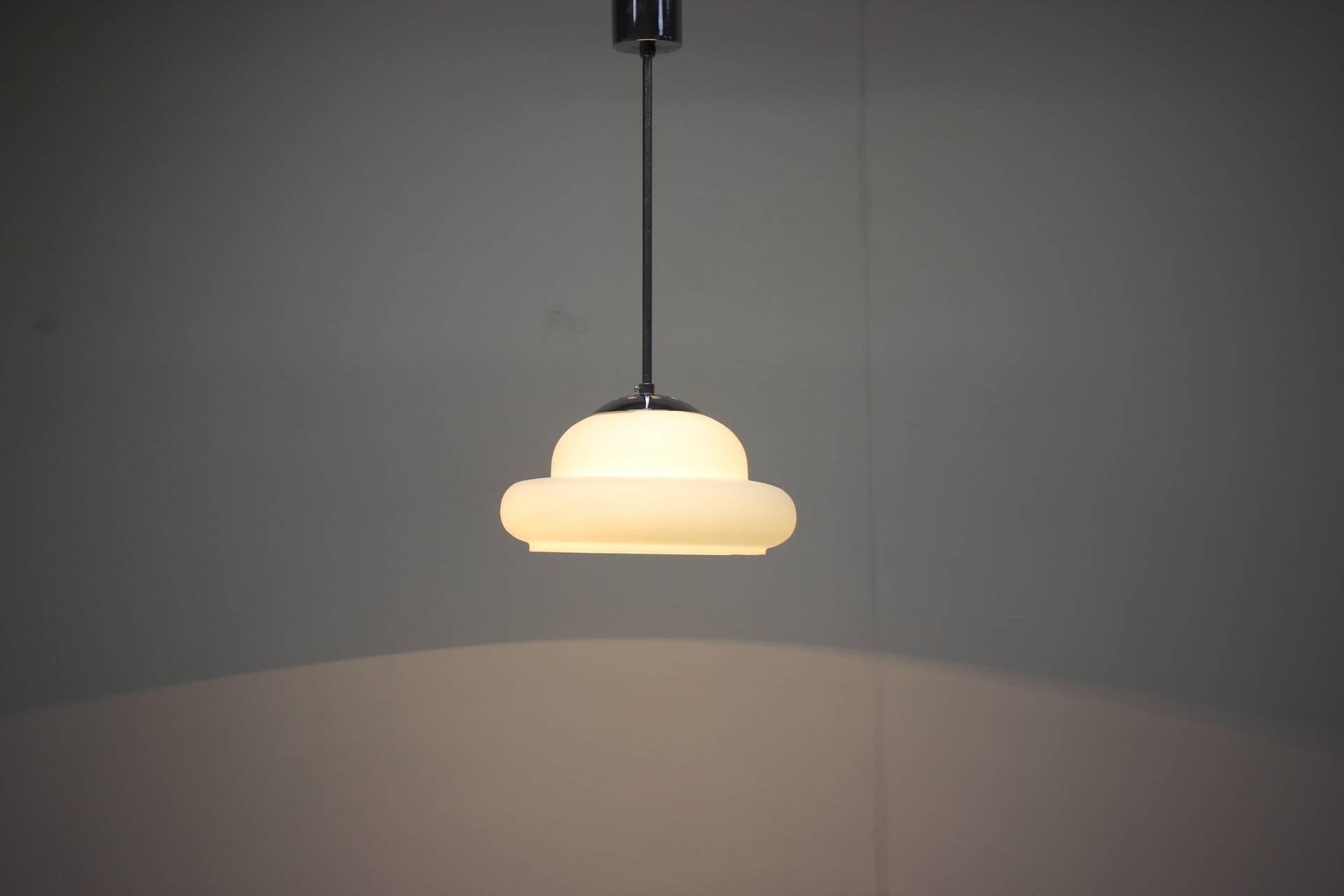Mid-Century Chrome Pendant, 1960s, Czechoslovakia