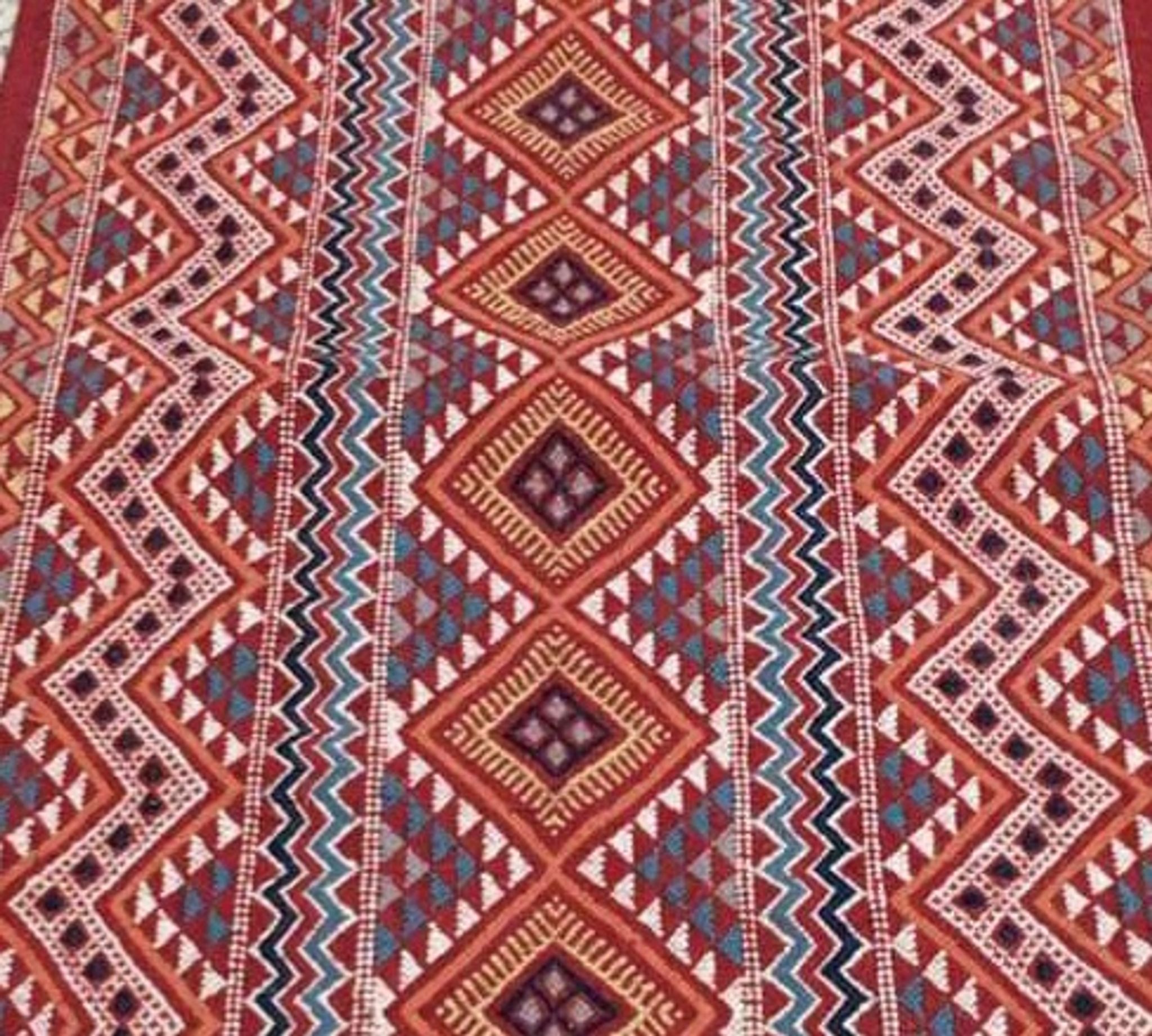 Corridor multicolored margoum carpets traditional hand