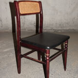 Series of 4 Spanish chairs Mocholi 60s/70s