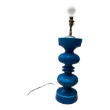 Blue glazed ceramic table lamp