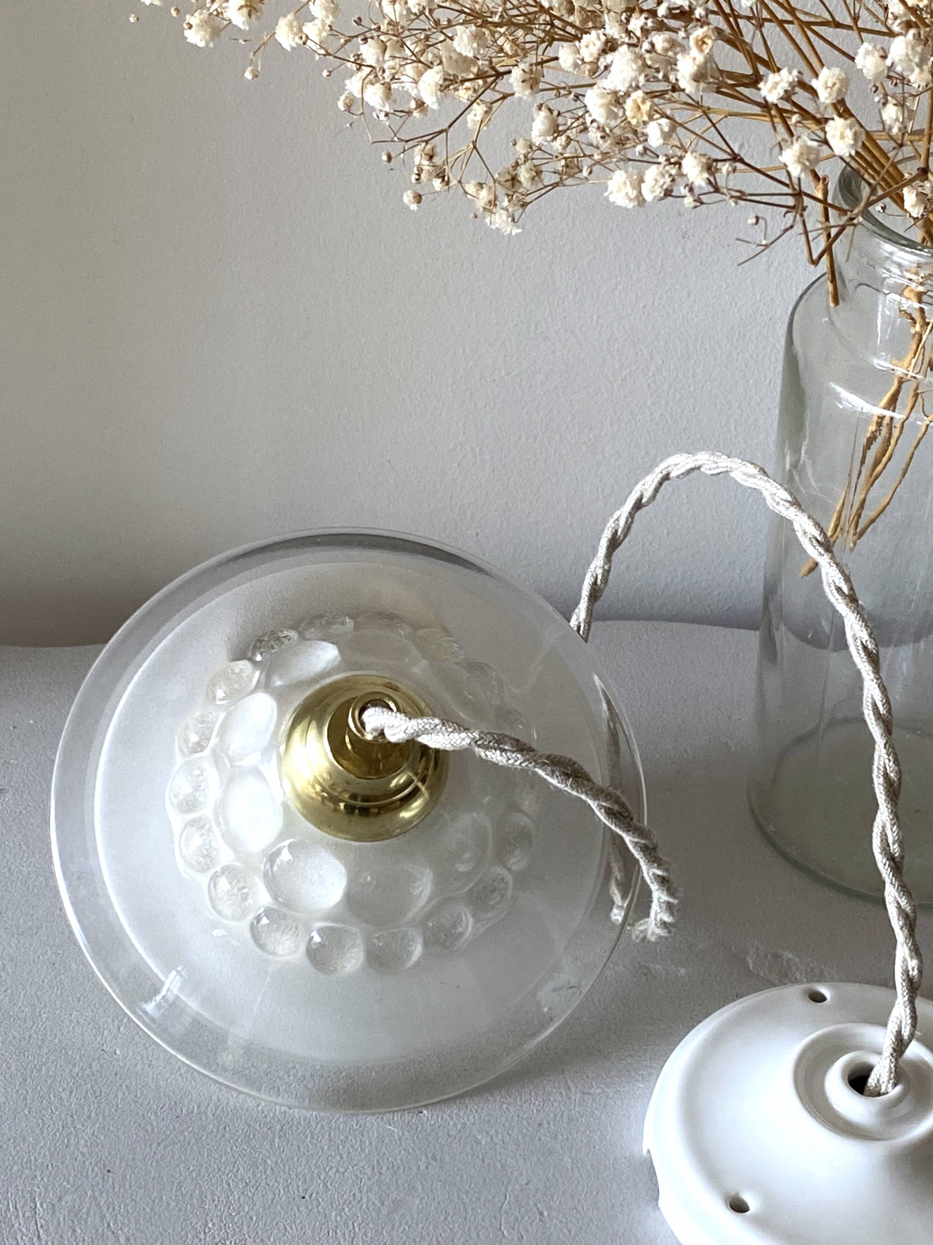 Vintage “bubble” pendant light