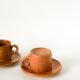 Pair of stoneware espresso cups, 1970