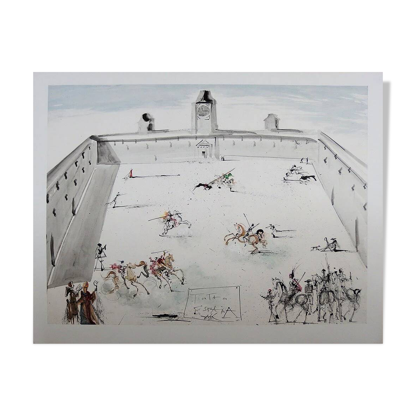 Salvador Dali: Temptation in Spain - Signed lithograph