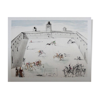 Salvador Dali : Tienta en Espagne - Lithographie signée