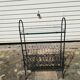 Wrought iron magazine rack