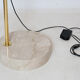 Marble swivel arch floor lamp, Bellux 1980's switzerland