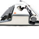 Typewriter, olympia traveller luxury  white