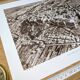 Carcassonne, Aude, vintage, photo plate printed in 1935.