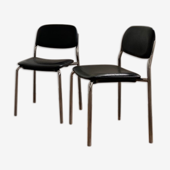Lots of black chairs design