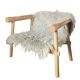 Altay Armchair in White Goatskin by Patricia Urquiola